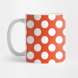 Orange Polka Dots Seamless Pattern 019#001 Mug